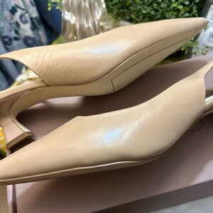 Franco Sarto Nude Slingback Heels